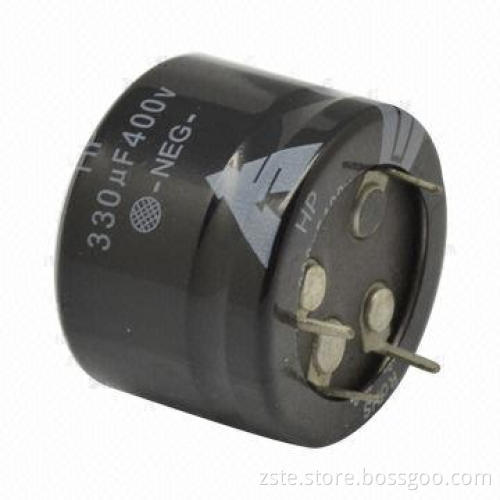 Snap-in e-cap, HP series, 350V, 220uf
